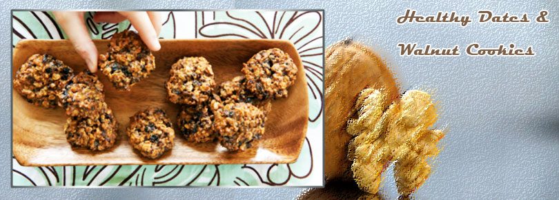 Healthy Dates & Walnut Cookies