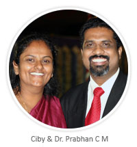 Ciby & Dr. Prabhan C M